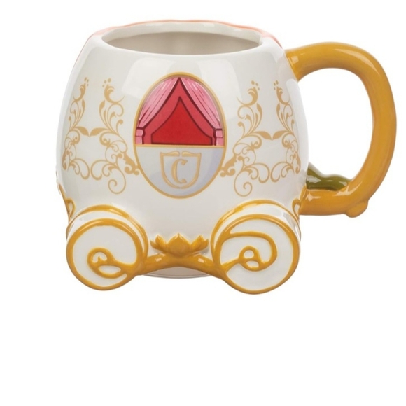 Disney Cinderella Pumpkin Carriage Sculpted Ceramic 20 oz  Mug - Picture 1 of 4